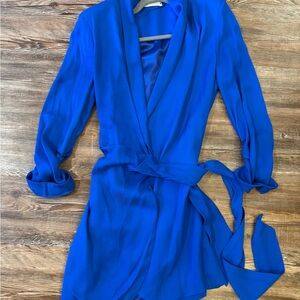Zara Blue Wrap Dress